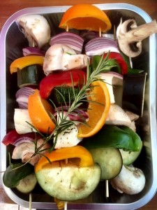 Yorkshire - veggie skewers